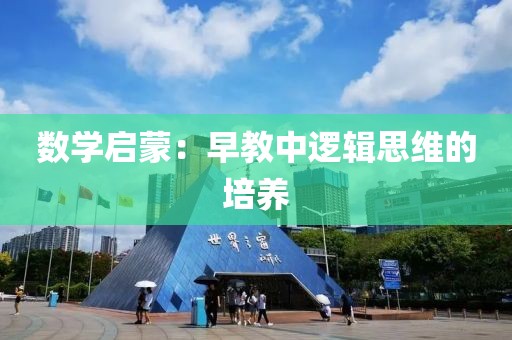 数学启蒙：早教中逻辑思维的培养